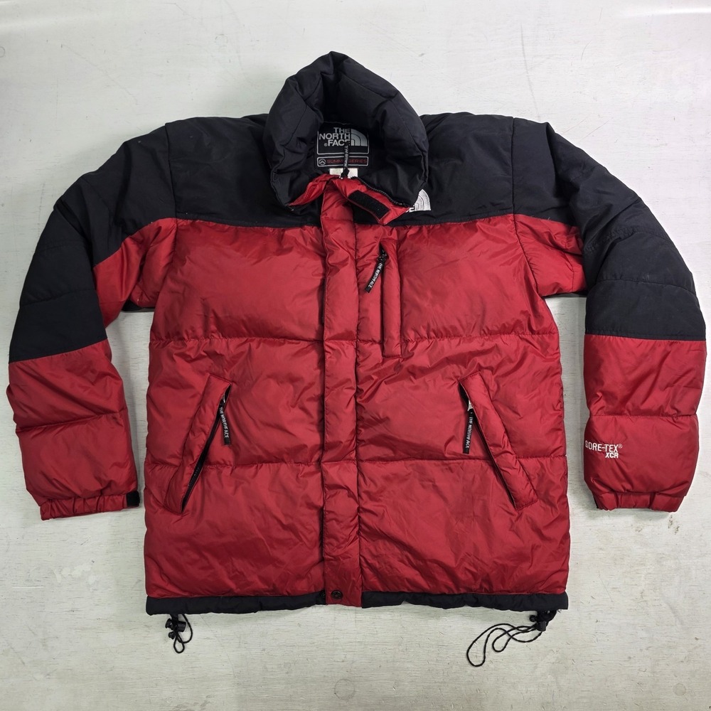 North‎ Face Summit Series Gore-Tex XCRDown Puffer Jacket Mens M Red Black Vtg